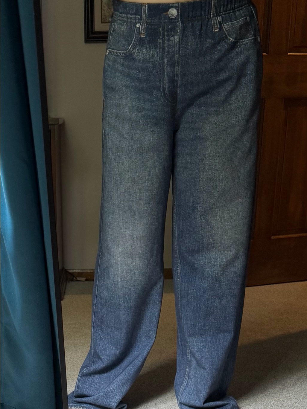 Wide Leg Rag And Bone Blue Sweat Pant Jeans Nwt